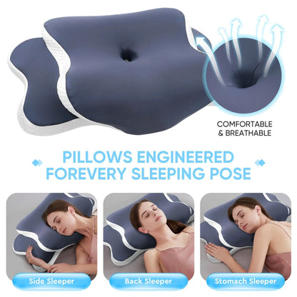 ErgoDreams™Memory Foam Cervical Neck Pillow