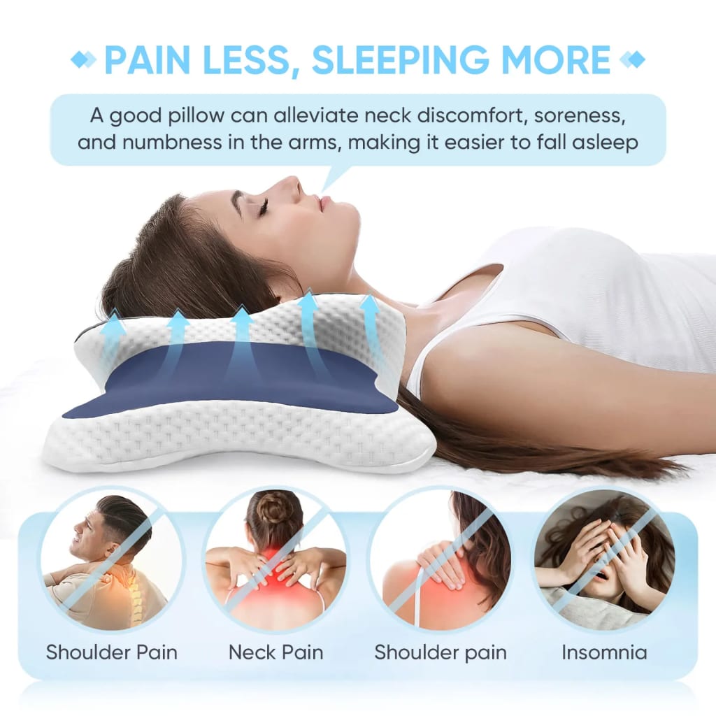 ErgoDreams™Memory Foam Cervical Neck Pillow